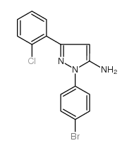 1-(4-bromophenyl)-3-(2-chlorophenyl)-1h-pyrazol-5-amine Structure
