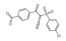 2-((4-chlorophenyl)sulfonyl)-2-diazo-1-(4-nitrophenyl)ethan-1-one结构式