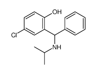 4-chloro-2-[phenyl-(propan-2-ylamino)methyl]phenol结构式