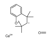 calcium,formaldehyde,2-(2,4,4-trimethylpentan-2-yl)phenolate结构式