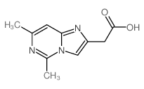 2-(2,4-dimethyl-1,3,7-triazabicyclo[4.3.0]nona-2,4,6,8-tetraen-8-yl)acetic acid结构式