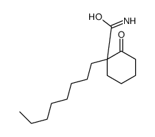 1-octyl-2-oxocyclohexane-1-carboxamide结构式