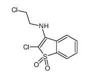 2-chloro-N-(2-chloroethyl)-1,1-dioxo-1-benzothiophen-3-amine Structure