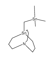 5-((trimethylstannyl)methyl)-1-aza-5-stannabicyclo[3.3.3]undecane Structure