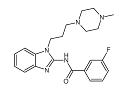 3-fluoro-N-{1-[3-(4-methyl-piperazin-1-yl)-propyl]-1H-benzoimidazol-2-yl}-benzamide结构式