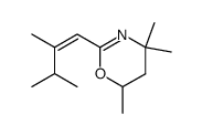 2-(2,3-dimethyl-but-1-enyl)-4,4,6-trimethyl-5,6-dihydro-4H-[1,3]oxazine Structure