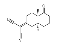 2-((4aS,8aR)-4a-Methyl-5-oxo-octahydro-naphthalen-2-ylidene)-malononitrile Structure