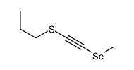 1-(2-methylselanylethynylsulfanyl)propane Structure