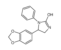 5-(1,3-benzodioxol-5-yl)-1-phenylimidazolidin-2-one结构式