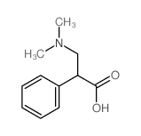 3-dimethylamino-2-phenyl-propanoic acid结构式