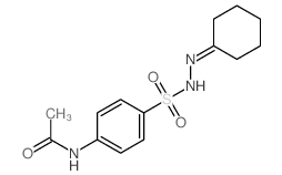 N-[4-[(cyclohexylideneamino)sulfamoyl]phenyl]acetamide Structure