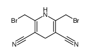 2,6-bis(bromomethyl)-1,4-dihydropyridine-3,5-dicarbonitrile Structure