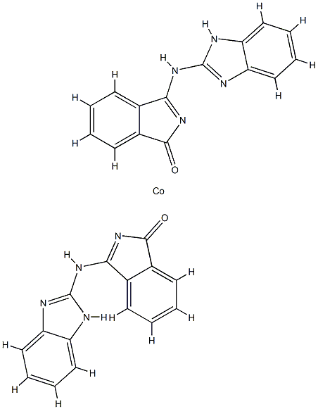 bis[3-(1H-benzimidazol-2-ylamino)-1H-isoindol-1-onato]cobalt structure