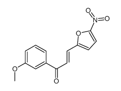 (Z)-1-(3-methoxyphenyl)-3-(5-nitrofuran-2-yl)prop-2-en-1-one Structure