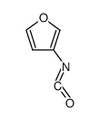 furan-3-yl isocyanate结构式