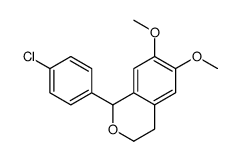 1-(4-chlorophenyl)-6,7-dimethoxy-3,4-dihydro-1H-isochromene结构式