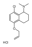 (8-chloro-5-prop-2-enoxy-1,2,3,4-tetrahydronaphthalen-1-yl)-dimethylazanium,chloride Structure