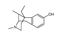 6-ethyl-3,11-dimethyl-1,2,3,4,5,6-hexahydro-2,6-methanobenzo[d]azocin-8-ol结构式