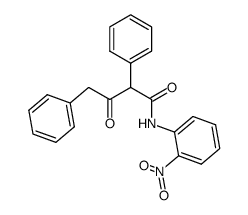 N-(2-Nitro-phenyl)-3-oxo-2,4-diphenyl-butyramide结构式