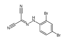 2-[(2,4-dibromophenyl)hydrazinylidene]propanedinitrile Structure
