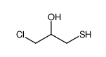 1-Chloro-3-mercapto-2-propanol structure