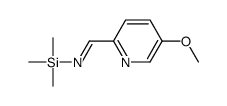 1-(5-methoxypyridin-2-yl)-N-trimethylsilylmethanimine结构式