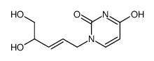 1-(4,5-dihydroxypent-2-enyl)pyrimidine-2,4-dione Structure