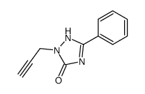 5-phenyl-2-prop-2-ynyl-1H-1,2,4-triazol-3-one结构式