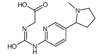 2-[[5-(1-methylpyrrolidin-2-yl)pyridin-2-yl]carbamoylamino]acetic acid结构式