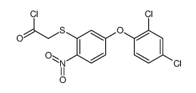 2-[5-(2,4-dichlorophenoxy)-2-nitrophenyl]sulfanylacetyl chloride结构式