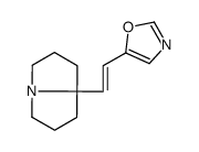 5-[2-(1,2,3,5,6,7-hexahydropyrrolizin-8-yl)ethenyl]-1,3-oxazole Structure