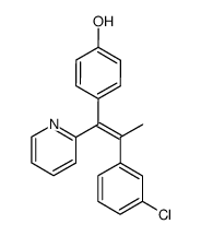 4-[(Z)-2-(3-Chloro-phenyl)-1-pyridin-2-yl-propenyl]-phenol结构式