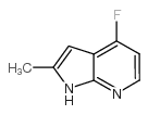 4-氟-2-甲基-1H-吡咯并[2,3-b]吡啶结构式