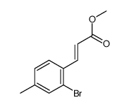 methyl 3-(2-bromo-4-methylphenyl)prop-2-enoate结构式