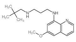 N-(2,2-dimethylpropyl)-N-(6-methoxyquinolin-8-yl)propane-1,3-diamine结构式