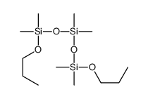 bis[[dimethyl(propoxy)silyl]oxy]-dimethylsilane结构式