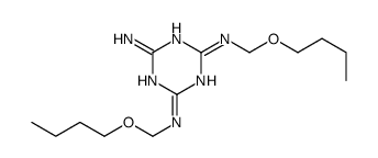 2-N,4-N-bis(butoxymethyl)-1,3,5-triazine-2,4,6-triamine Structure