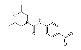 2,6-dimethyl-N-(4-nitrophenyl)morpholine-4-carboxamide Structure