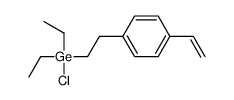 chloro-[2-(4-ethenylphenyl)ethyl]-diethylgermane Structure