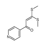 3,3-bis(methylsulfanyl)-1-pyridin-4-ylprop-2-en-1-one结构式