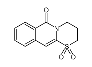 1,1-dioxo-3,4-dihydro-2H-[1,3]thiazino[3,2-b]isoquinolin-6-one结构式