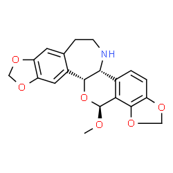 8β-Methoxy-2,3:10,11-bis[methylenebis(oxy)]rheadan结构式