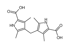 4-[(5-carboxy-2,4-dimethyl-1H-pyrrol-3-yl)methyl]-3,5-dimethyl-1H-pyrrole-2-carboxylic acid结构式