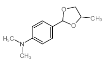 Benzenamine,N,N-dimethyl-4-(4-methyl-1,3-dioxolan-2-yl)- Structure