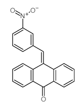 9(10H)-Anthracenone,10-[(3-nitrophenyl)methylene]-结构式