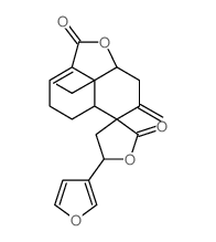 Spiro[furan-3(2H),6'-[6H]naphtho[1,8-bc]furan]-2,2'(4'H)-dione,5-(3-furanyl)-4,5,5',5'a,7',8',8'a,8'b-octahydro-8'b-(hydroxymethyl)-7'-methylene-,(3S,5S,5'aS,8'aR,8'bR)- (9CI) structure