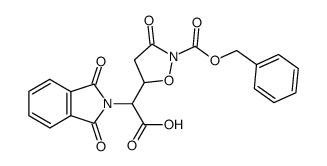 5-(carboxy-phthalimido-methyl)-3-oxo-isoxazolidine-2-carboxylic acid benzyl ester Structure