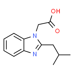 (2-Isobutyl-1H-benzimidazol-1-yl)acetic acid结构式