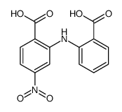 2-(2-carboxyanilino)-4-nitrobenzoic acid结构式