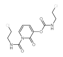 [1-(2-chloroethylcarbamoyl)-2-oxo-pyridin-3-yl] N-(2-chloroethyl)carbamate结构式